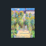 Claude Monet - The Artist's Garden at Veteuil キャンバスプリント<br><div class="desc">The Artist's Garden at Veteuil / Le jardin de l'artiste a Veteuil - Claude Monet，キャンバス上の油,  1881</div>