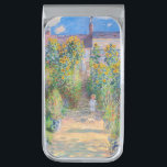 Claude Monet - The Artist's Garden at Veteuil シルバー マネークリップ<br><div class="desc">The Artist's Garden at Veteuil / Le jardin de l'artiste a Veteuil - Claude Monet，キャンバス上の油,  1881</div>