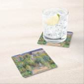 Claude Monet - The Artist's Garden at Veteuil スクエアペーパーコースター (インサイチュ)