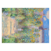 Claude Monet - The Artist's Garden at Veteuil テーブルクロス (正面(横))