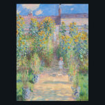 Claude Monet - The Artist's Garden at Veteuil テーブルクロス<br><div class="desc">The Artist's Garden at Veteuil / Le jardin de l'artiste a Veteuil - Claude Monet，キャンバス上の油,  1881</div>