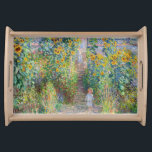 Claude Monet - The Artist's Garden at Veteuil トレー<br><div class="desc">The Artist's Garden at Veteuil / Le jardin de l'artiste a Veteuil - Claude Monet，キャンバス上の油,  1881</div>
