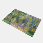 Claude Monet - The Artist's Garden at Veteuil ドアマット (アングル)