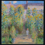 Claude Monet - The Artist's Garden at Veteuil ナプキンクロス<br><div class="desc">The Artist's Garden at Veteuil / Le jardin de l'artiste a Veteuil - Claude Monet，キャンバス上の油,  1881</div>