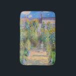 Claude Monet - The Artist's Garden at Veteuil バスマット<br><div class="desc">The Artist's Garden at Veteuil / Le jardin de l'artiste a Veteuil - Claude Monet，キャンバス上の油,  1881</div>