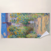 Claude Monet - The Artist's Garden at Veteuil ビーチタオル (正面)
