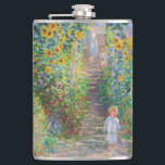 Claude Monet - The Artist's Garden at Veteuil フラスク<br><div class="desc">The Artist's Garden at Veteuil / Le jardin de l'artiste a Veteuil - Claude Monet，キャンバス上の油,  1881</div>