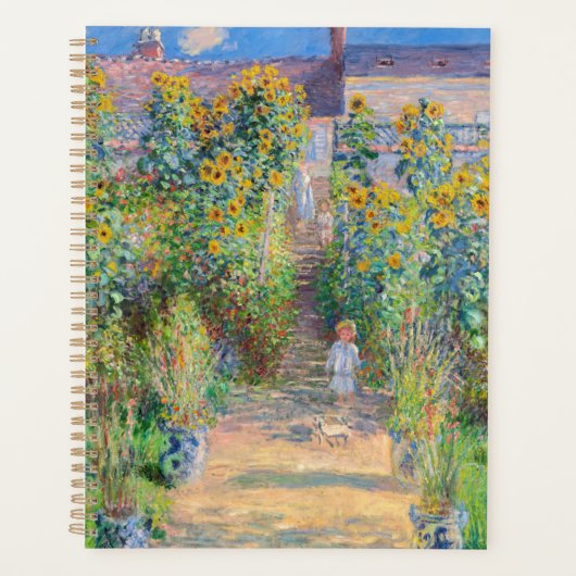 Claude Monet - The Artist's Garden at Veteuil プランナー手帳 (正面)