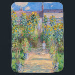 Claude Monet - The Artist's Garden at Veteuil ベビー ブランケット<br><div class="desc">The Artist's Garden at Veteuil / Le jardin de l'artiste a Veteuil - Claude Monet，キャンバス上の油,  1881</div>