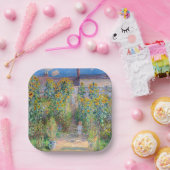 Claude Monet - The Artist's Garden at Veteuil ペーパープレート (パーティー)