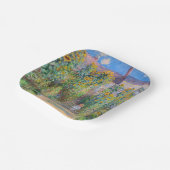 Claude Monet - The Artist's Garden at Veteuil ペーパープレート (傾斜あり)