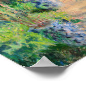 Claude Monet - The Artist's Garden at Veteuil ポスター (角)