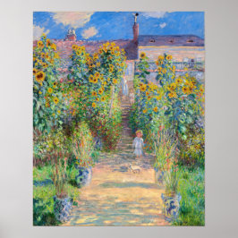 Claude Monet - The Artist's Garden at Veteuil ポスター