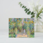 Claude Monet - The Artist's Garden at Veteuil ポストカード (スタンド正面)