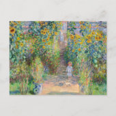 Claude Monet - The Artist's Garden at Veteuil ポストカード (正面)