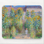 Claude Monet - The Artist's Garden at Veteuil マウスパッド<br><div class="desc">The Artist's Garden at Veteuil / Le jardin de l'artiste a Veteuil - Claude Monet，キャンバス上の油,  1881</div>
