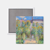 Claude Monet - The Artist's Garden at Veteuil マグネット (正面/裏面)