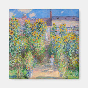 Claude Monet - The Artist's Garden at Veteuil マグネット