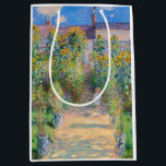 Claude Monet - The Artist's Garden at Veteuil ミディアムペーパーバッグ<br><div class="desc">The Artist's Garden at Veteuil / Le jardin de l'artiste a Veteuil - Claude Monet，キャンバス上の油,  1881</div>