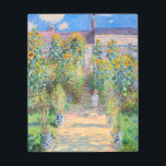 Claude Monet - The Artist's Garden at Veteuil メタルプリント<br><div class="desc">The Artist's Garden at Veteuil / Le jardin de l'artiste a Veteuil - Claude Monet，キャンバス上の油,  1881</div>