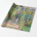 Claude Monet - The Artist's Garden at Veteuil ラッピングペーパー<br><div class="desc">The Artist's Garden at Veteuil / Le jardin de l'artiste a Veteuil - Claude Monet，キャンバス上の油,  1881</div>