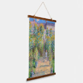 Claude Monet - The Artist's Garden at Veteuil 吊り下げ型タペストリー (傾斜あり)