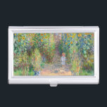 Claude Monet - The Artist's Garden at Veteuil 名刺入れ<br><div class="desc">The Artist's Garden at Veteuil / Le jardin de l'artiste a Veteuil - Claude Monet，キャンバス上の油,  1881</div>