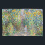 Claude Monet - The Artist's Garden at Veteuil 枕カバー<br><div class="desc">The Artist's Garden at Veteuil / Le jardin de l'artiste a Veteuil - Claude Monet，キャンバス上の油,  1881</div>