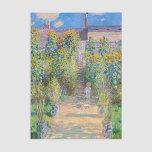 Claude Monet - The Artist's Garden at Veteuil 薄葉紙<br><div class="desc">The Artist's Garden at Veteuil / Le jardin de l'artiste a Veteuil - Claude Monet，キャンバス上の油,  1881</div>