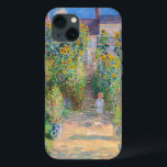 Claude Monet - The Artist's Garden at Veteuil iPhone 13ケース<br><div class="desc">The Artist's Garden at Veteuil / Le jardin de l'artiste a Veteuil - Claude Monet，キャンバス上の油,  1881</div>