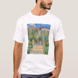 Claude Monet - The Artist's Garden at Veteuil Tシャツ<br><div class="desc">The Artist's Garden at Veteuil / Le jardin de l'artiste a Veteuil - Claude Monet，キャンバス上の油,  1881</div>