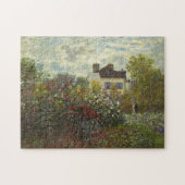 Claude Monet The Artist's Garden in Argenteuil Art ジグソーパズル (横)