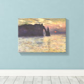 Claude Monet – The Cliff Étretat – Sunset – 1883 キャンバスプリント (インサイチュ (ウッドフロア))