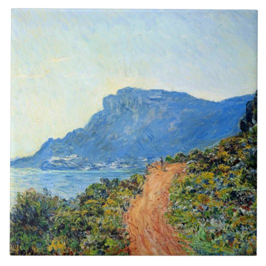 Claude Monet, The Corniche of Monaco, タイル (正面)