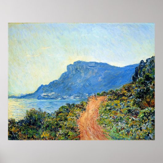 Claude Monet, The Corniche of Monaco, ポスター (正面)