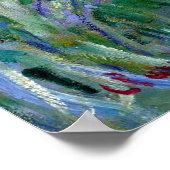 Claude Monet: The Iris Garden at Giverny ポスター (角)