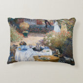 Claude Monet - The Lunchem，装飾パネル アクセントクッション (裏面)