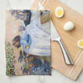 Claude Monet - The Lunchem,装飾パネル キッチンタオル (四つ折り)