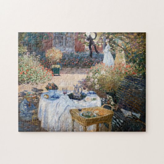 Claude Monet - The Lunchem，装飾パネル ジグソーパズル (横)