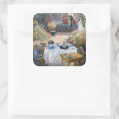 Claude Monet - The Lunchem，装飾パネル スクエアシール (バッグ)