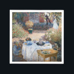 Claude Monet - The Lunchem，装飾パネル スタンダードカクテルナプキン<br><div class="desc">The Luncheon，装飾パネル/ Le dejeuner,  panneau decoratif - Claude Monet,  1873</div>