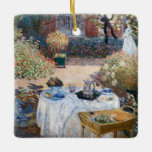 Claude Monet - The Lunchem，装飾パネル セラミックオーナメント<br><div class="desc">The Luncheon，装飾パネル/ Le dejeuner,  panneau decoratif - Claude Monet,  1873</div>