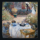 Claude Monet - The Lunchem，装飾パネル バンダナ<br><div class="desc">The Luncheon，装飾パネル/ Le dejeuner,  panneau decoratif - Claude Monet,  1873</div>