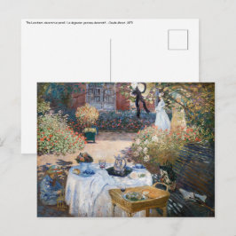 Claude Monet - The Lunchem，装飾パネル ポストカード