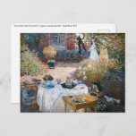 Claude Monet - The Lunchem，装飾パネル ポストカード<br><div class="desc">The Luncheon，装飾パネル/ Le dejeuner,  panneau decoratif - Claude Monet,  1873</div>