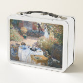 Claude Monet - The Lunchem,装飾パネル メタルランチボックス (裏面)