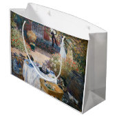 Claude Monet - The Lunchem，装飾パネル ラージペーパーバッグ (裏面アングル)