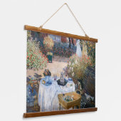 Claude Monet - The Lunchem,装飾パネル 吊り下げ型タペストリー (傾斜あり)