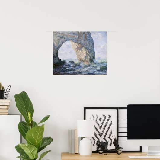 Claude Monet | The Manneporte Etretat ポスター (ホームオフィス)