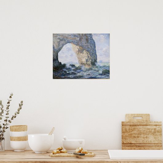 Claude Monet | The Manneporte Etretat ポスター (キッチン)